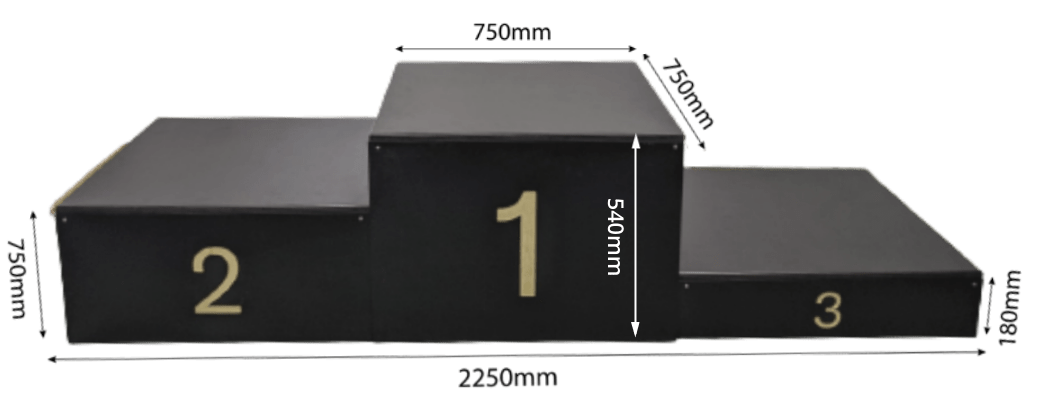 Award Podium Dimensions